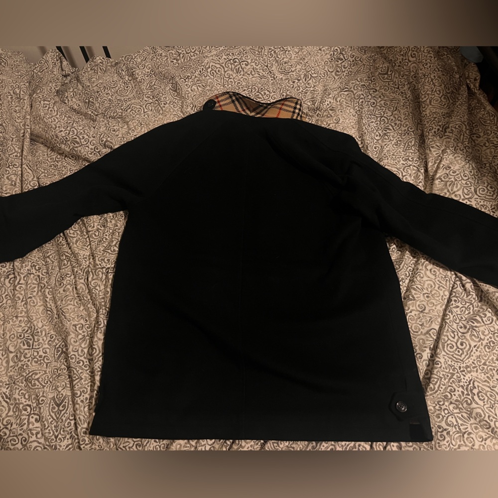 Black Burberry PeaCoat Men (s)